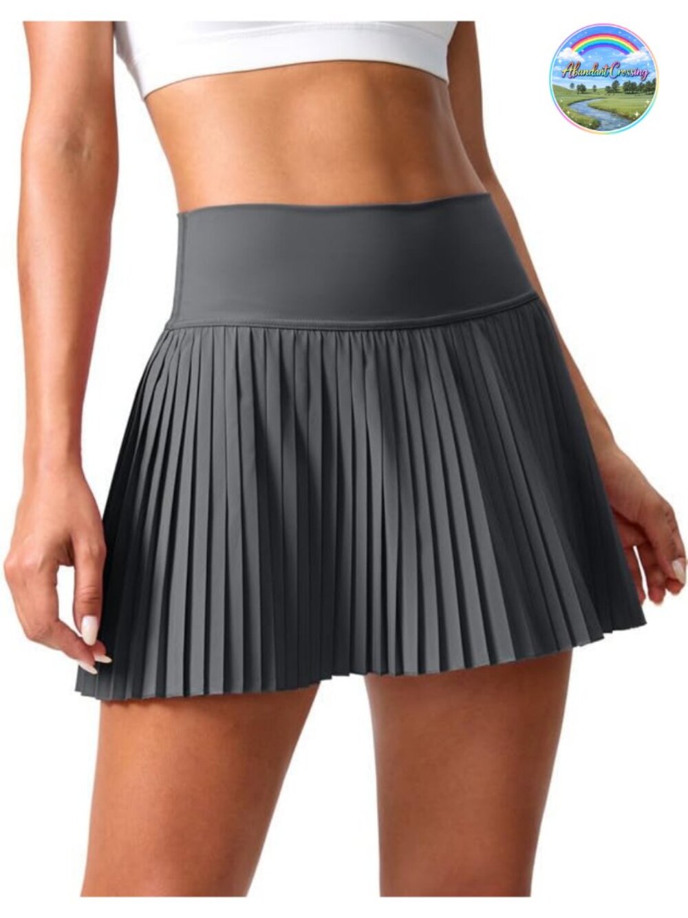 Pleated Tennis Skort with Pockets High Waisted Athletic Golf Skirt
